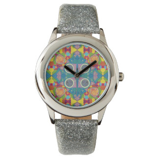 Sun and Moon Symmetrically Patterned Watch, product at The Draw on Zazzle