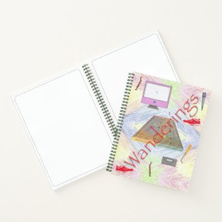 "Wanderings" Branded Sketchbook, product at The Draw on Zazzle